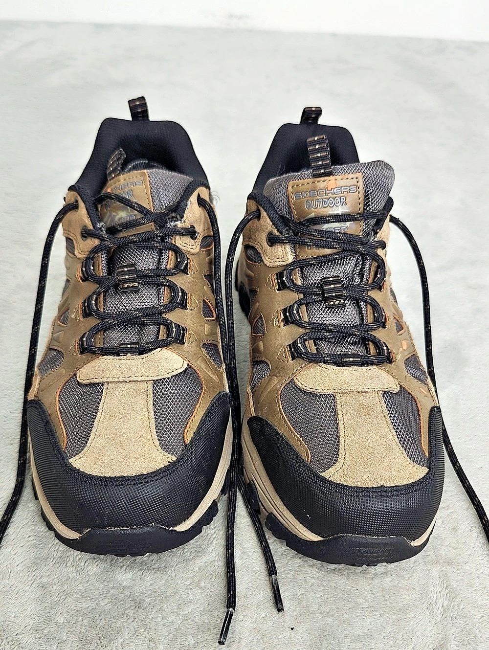 Skechers Mens Leather Waterproof Hiking Athletic Shoes US 12